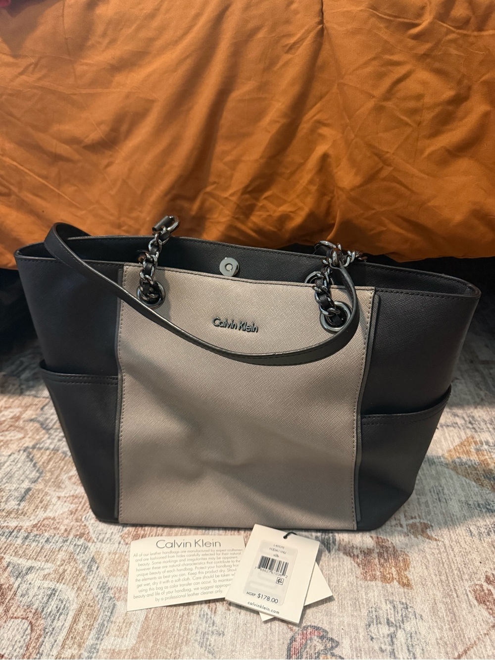 Calvin Klein Hayden Saffiano Tote